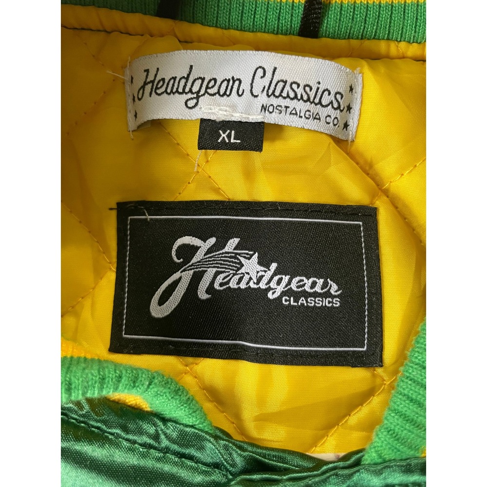 Headgear Classics Mens XL Varsity Jacket Green Sesame Street PBS Satin Bomber - Picture 4 of 16